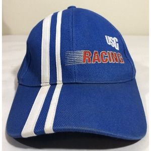 NASCAR USG Racing Hat Blue w/ White Stripe Adjustable Baseball Cap TSMGI
